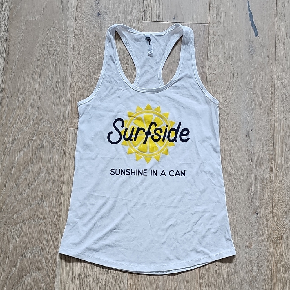 Surfside Tank Top with Yellow Sun Design